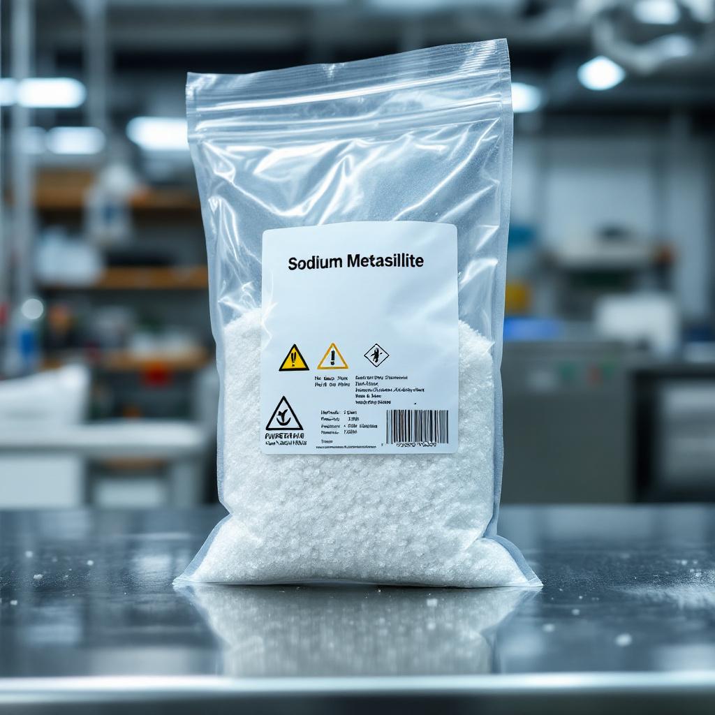 Metasilicato de sodio cristales